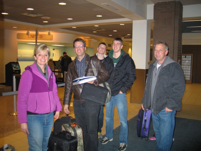 Arriving at the Akron/Canton airport for a long day of travel.