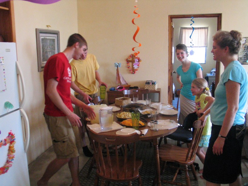 We really appreciated the great decorations and the wonderful meal that was all ready for us!