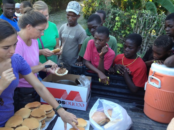 The sandwich pile kept getting bigger...and so did quite a few eyes!