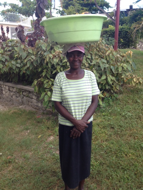 The "banana lady" who we see almost every morning! If we don't buy from her she asks for food or something else...