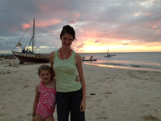 A Haiti sunset at Port Salut framing a fishing scene right out of the Bible!