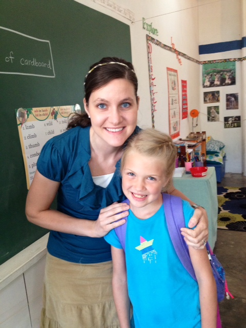 Mrs. Leger has been a wonderful teacher as she brought Grace up to speed with the rest of the class!