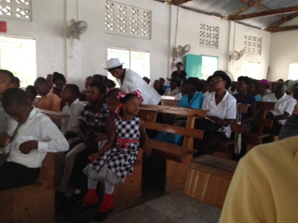 As visitors we were ushered to the second row.