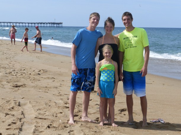 We arrived at the Outer Banks a day after a hurricane came through, but it didn't affect the waves any.