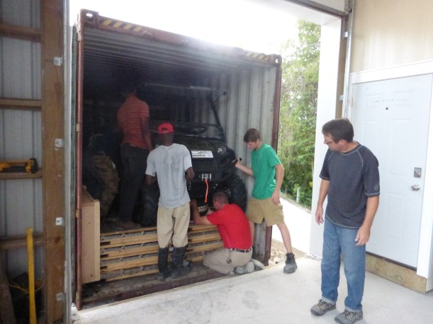 Pursuing options to get our new Ranger off the sea container!