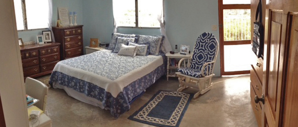 The master bedroom has a door that opens onto the roof!