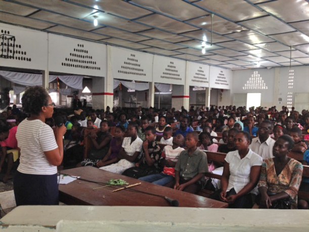 We experienced "Haitian time" this day. The meeting was supposed to start at 9:00 and most of the people showed up between 10:00 and 11:00!