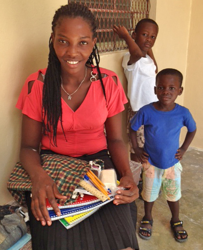 Receiving a new school kit leaves kids of all ages simply beaming! 