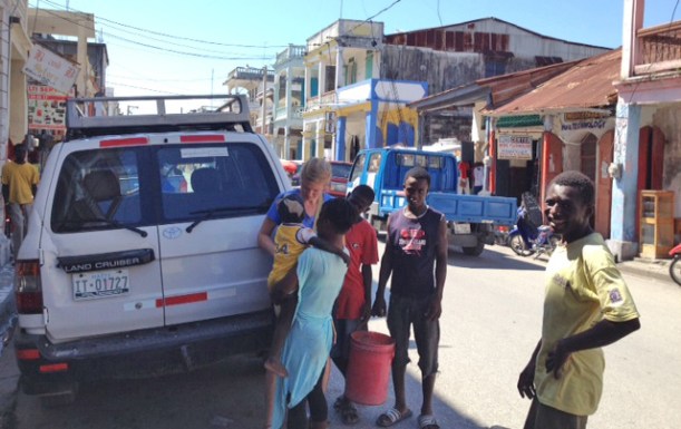 Like it or not, we attract a little attention every time we show up at the stores downtown!