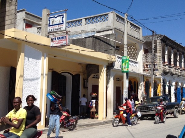 Here is one of the grocery stores on the main street of Les Cayes.