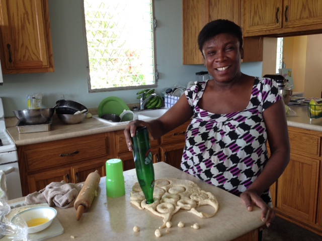 How do you make doughnuts in Haiti without a doughnut press?