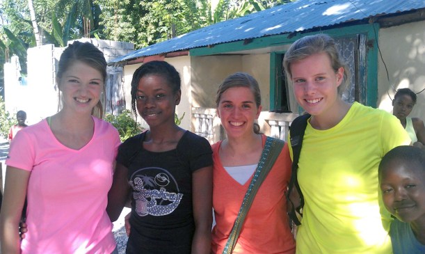 Attending the Friday Bible study together.