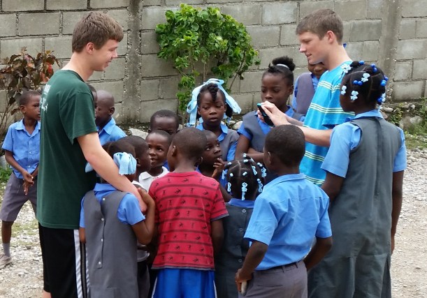 Joe was a real hit with the kids!