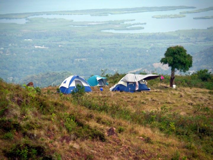 Our camp was on top of the world!