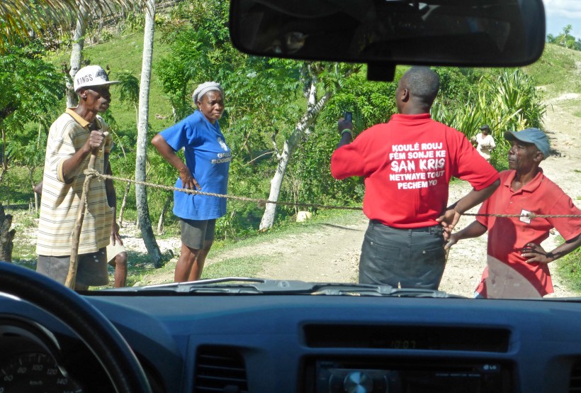 These guys thought it would be a good idea for the next guy to pay to get through!