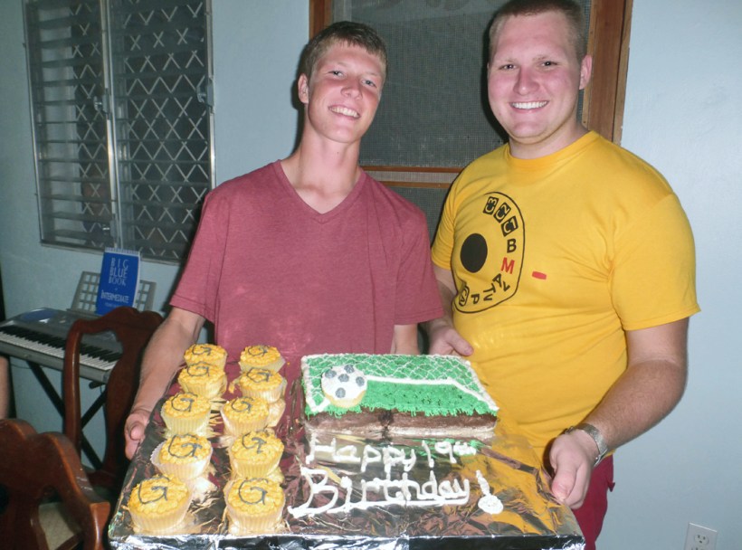 Grant celebrated his latest birthday with a custom cake made be friend, Mark Gutwein!