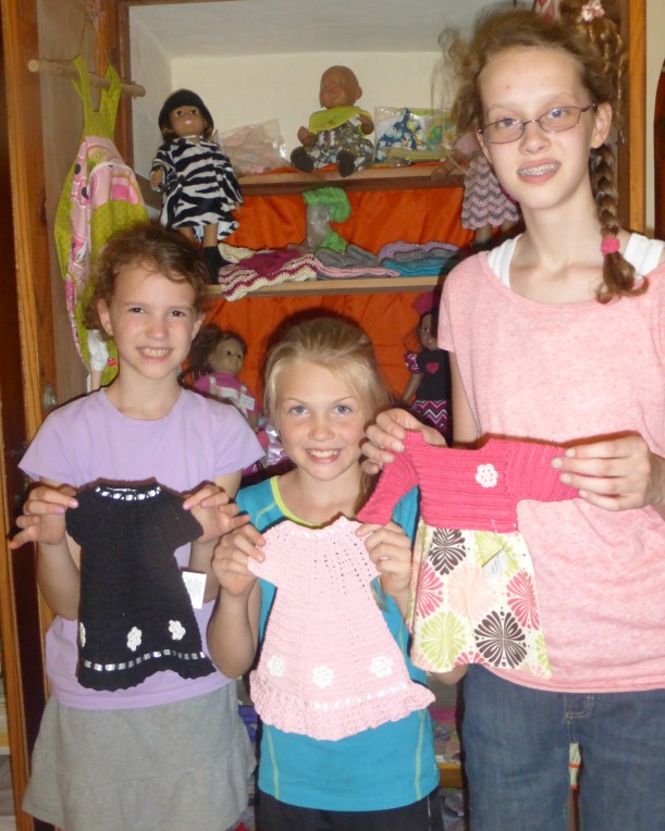 The girls had fun getting their hair braided!