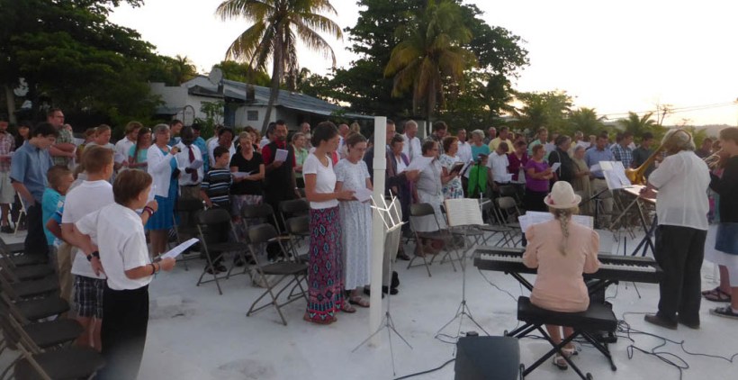 The large, flat roof of our house  provides a great space with a view.