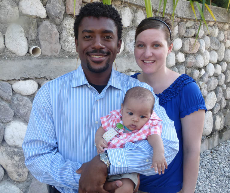 Grace's teacher, Mrs. Leger, has returned with husband Robenson-n and baby Jaden-n!