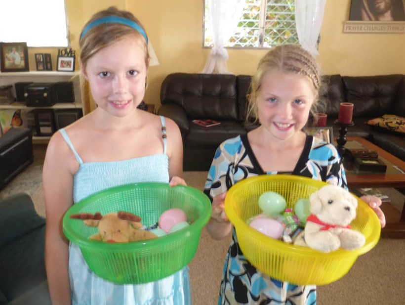 All the kids got Easter baskets too!