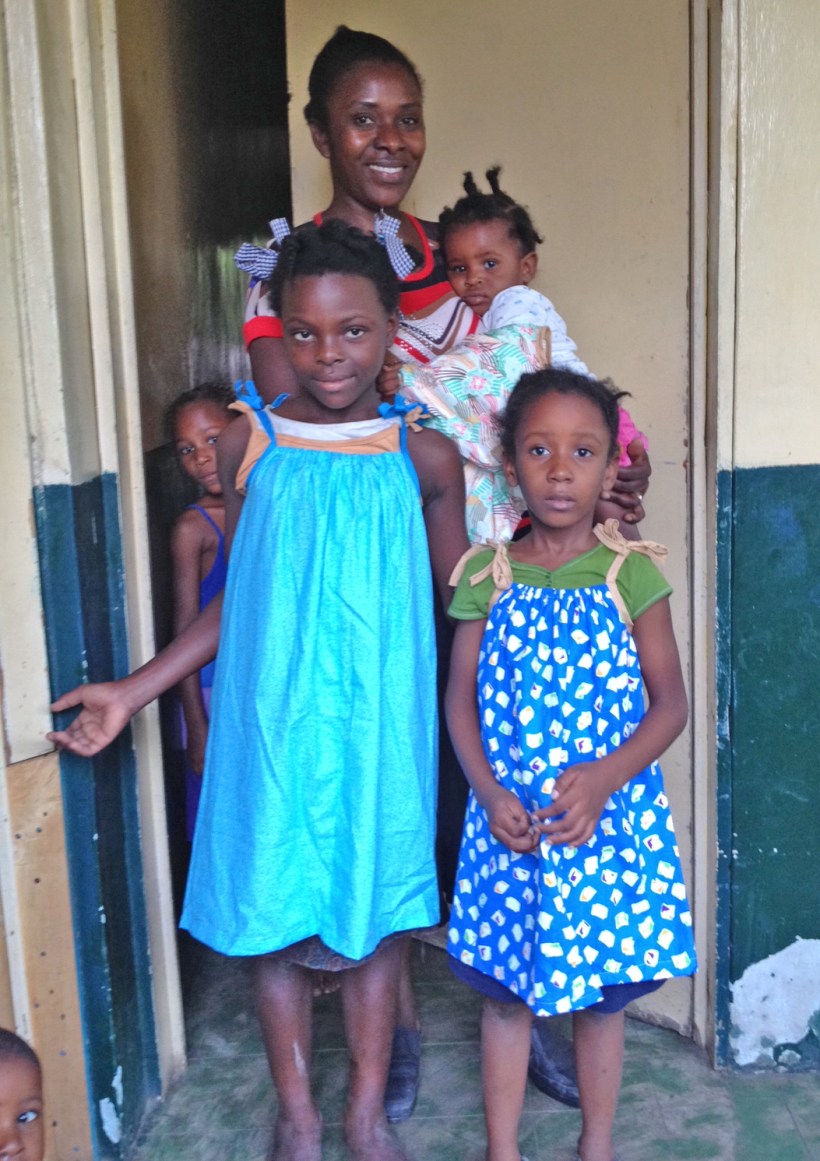 We have gotten to know this sweet family a little because the father is a translator for Housetop for Haitil
