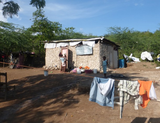 This was one of the houses we visited. Can you imagine 14 people living in this house?