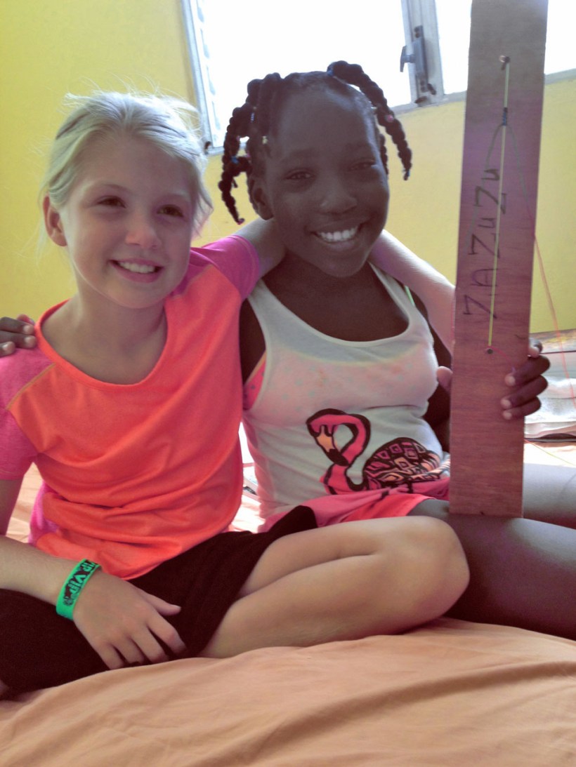 Grace loved playing with Annie, Adline's daughter.