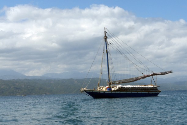 Haitian waterways have all sorts of interesting boats.