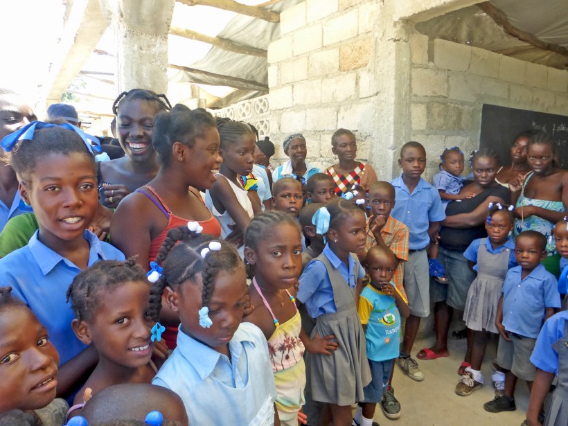 Everyone hung out at one of the schools to check us out!