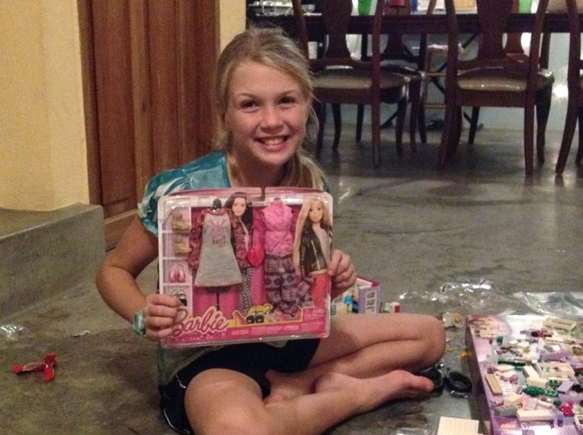 We loved opening all the Christmas gifts that the Smithville Ohio church sent!