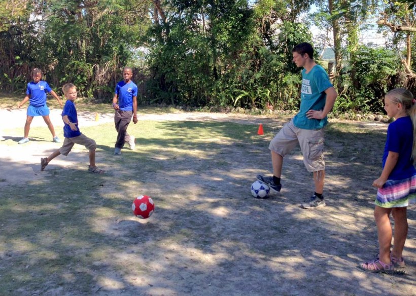 Grant is a natural teacher and enjoys working with kids!