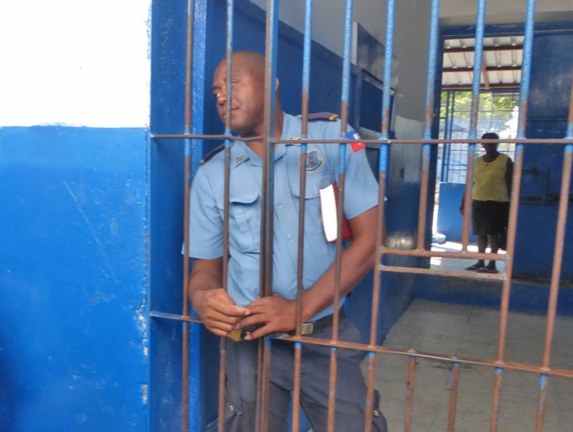 When taking Bibles into the women's prison, the warden took a Bible for himself!