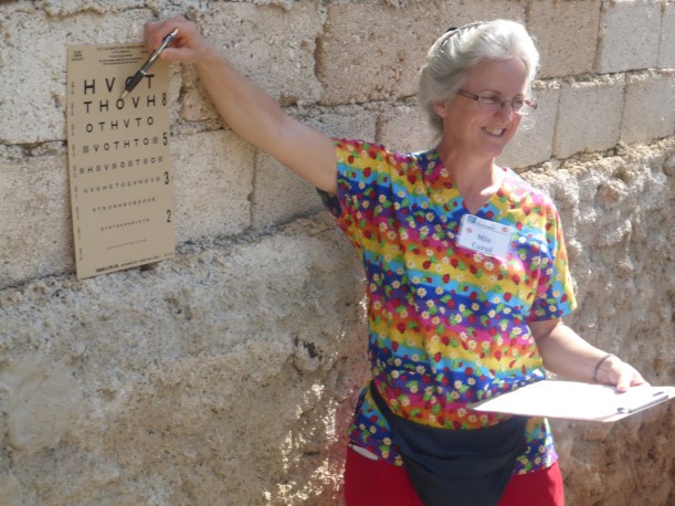 Eye exams for those who knew the alphabet!