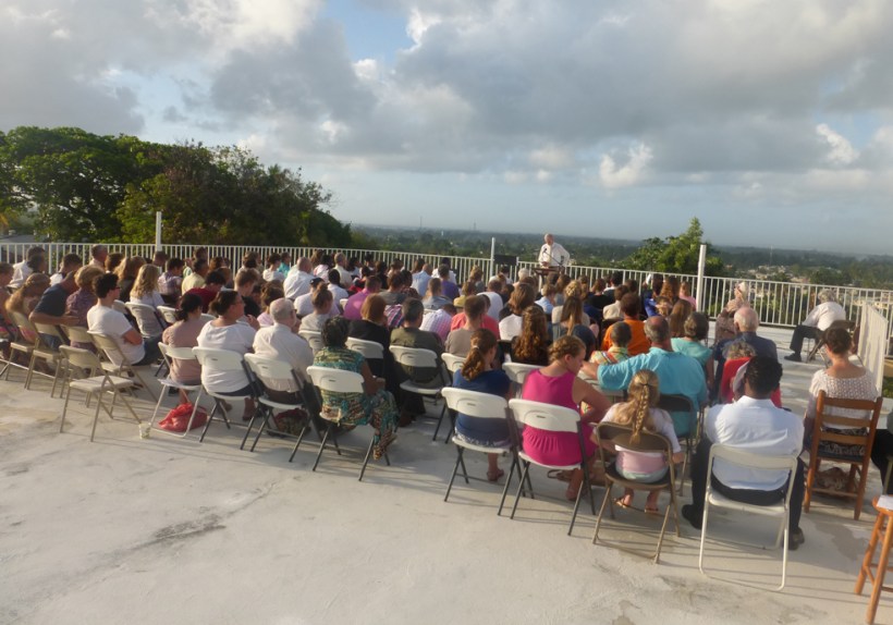 Over 100 made the effort to attend the sunrise service on our roof!
