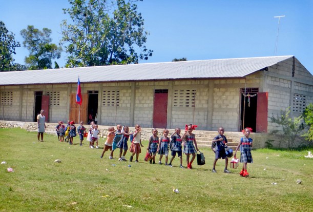 The epicenter of the 2010 earthquake was in Leogone and the school was beyond repair. It has been rebuilt but now in need of a sponsor.
