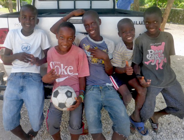Another shot of ornery boys and a truck!