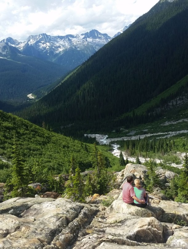 A "little climb" brought a great view of Glacier National Park in Canada!