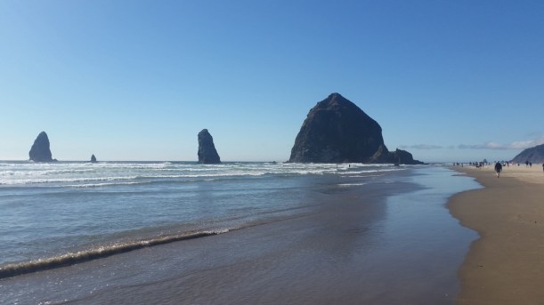 We took several beach walks, this was Cannon Beach!