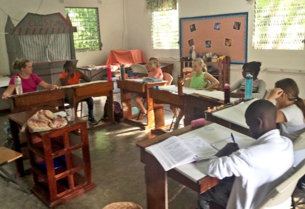 Here is Grace's 5th and 6th grade class this year!