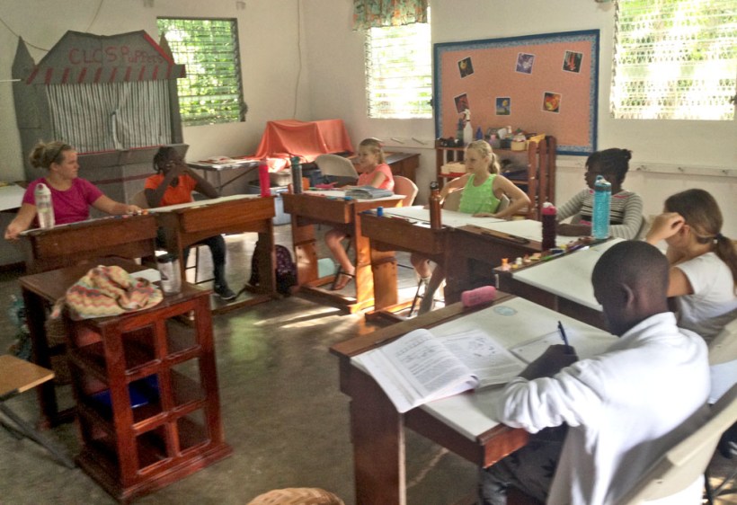 Here is Grace's 5th and 6th grade class this year!