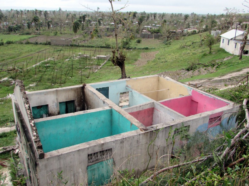 Many, many tin roofs were simply gone!