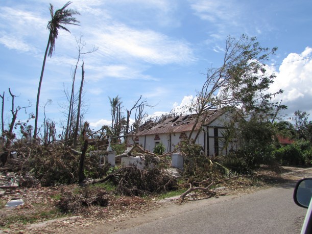 Many church roofs are completely gone!
