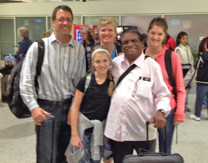 The missionary from India that Susie met on the plane!