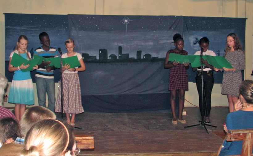 Grace's class sharing some Bible verses!