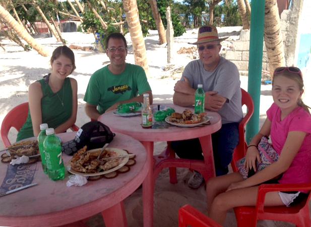 A dinner at the beach in Port Salut!